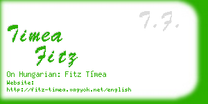 timea fitz business card